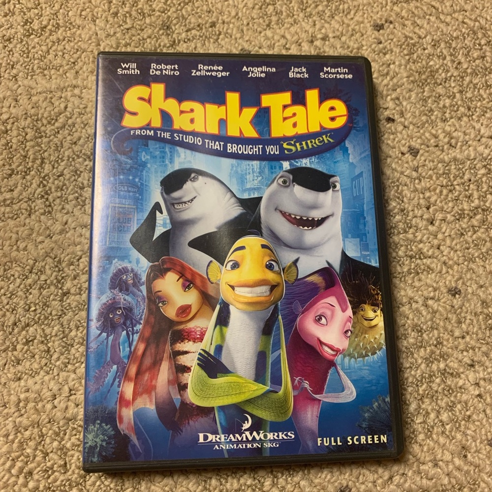 Shark tale DreamWorks DVD movie disk